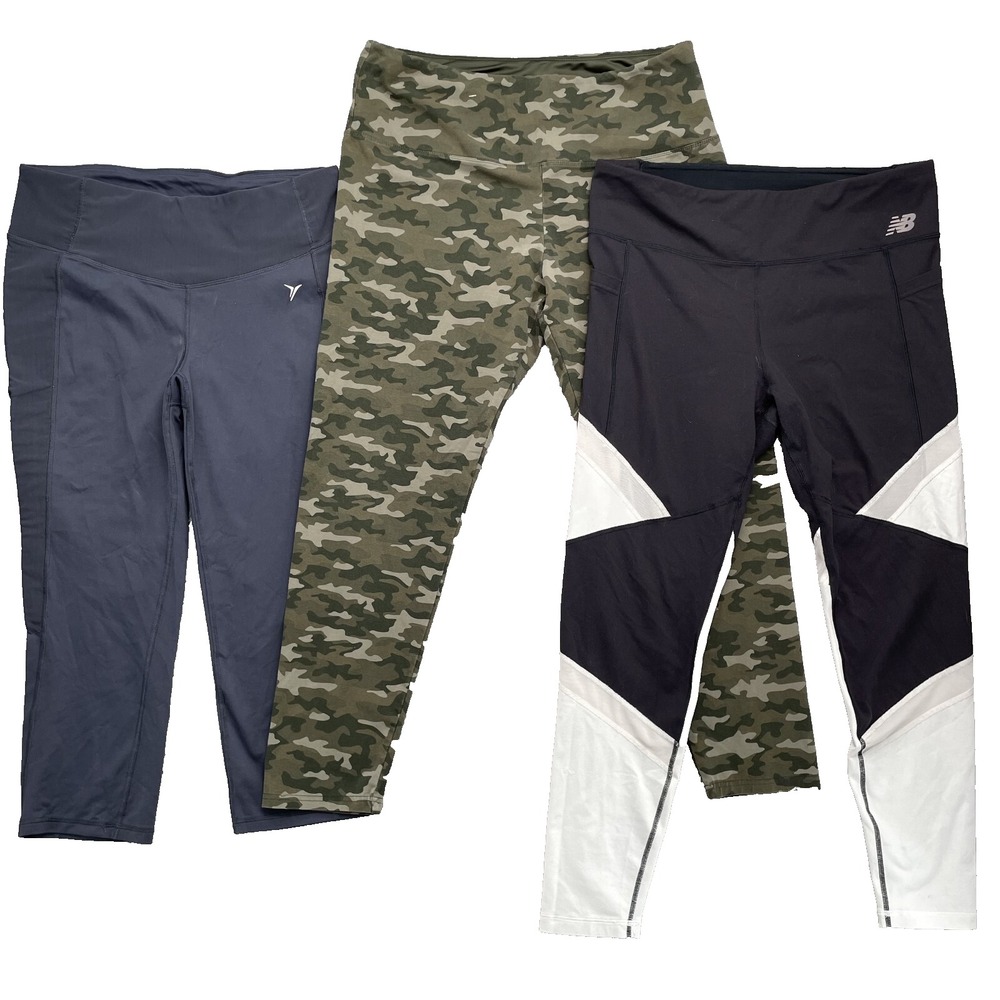 Leggings Lot 3 Women's Medium‎ Mix Brands Yoga Pants Training Running Sportswear